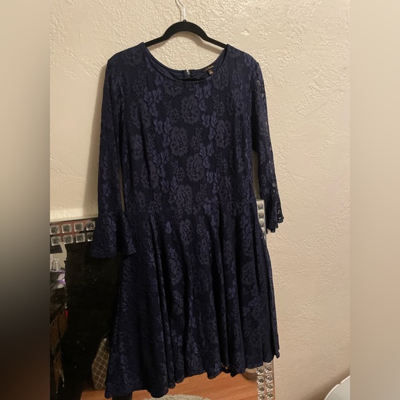 Blue 3/4 sleeve dress by City Studios in Macys. - Picture 2 of 4